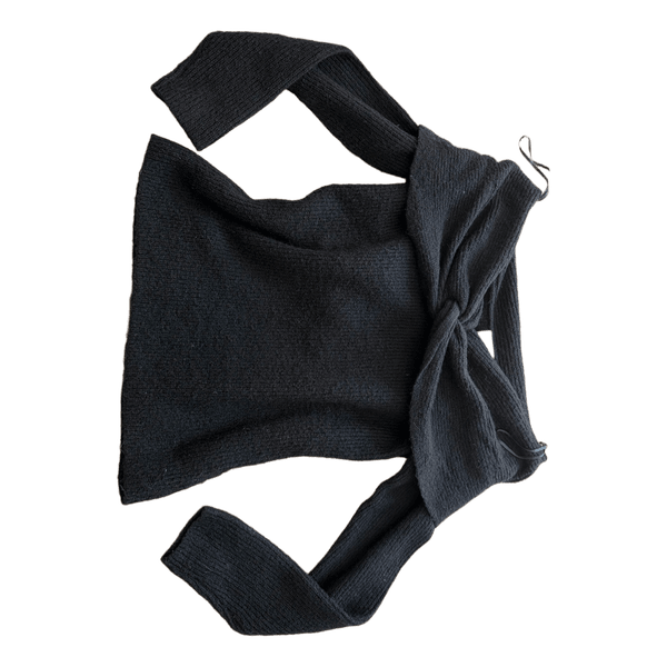 Black knit sweater