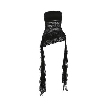 Pitsinen olkaton toppi S