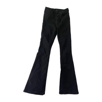 Black high waist flare jeans