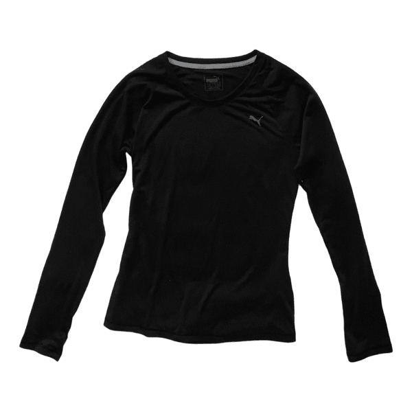 Puma black long-sleeve top