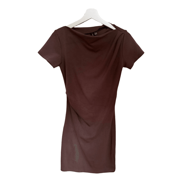 Brown mini dress