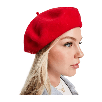 Classic Red Wool Beret