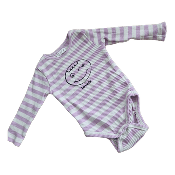 Striped baby bodysuit