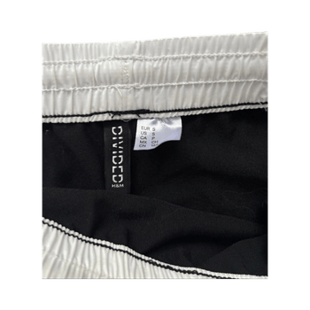 H&M black drawstring maxi skirt