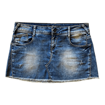 Zara denim mini skirt