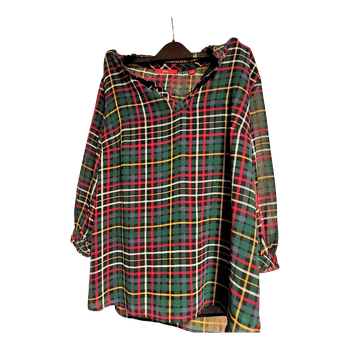 s.Oliver plaid blouse