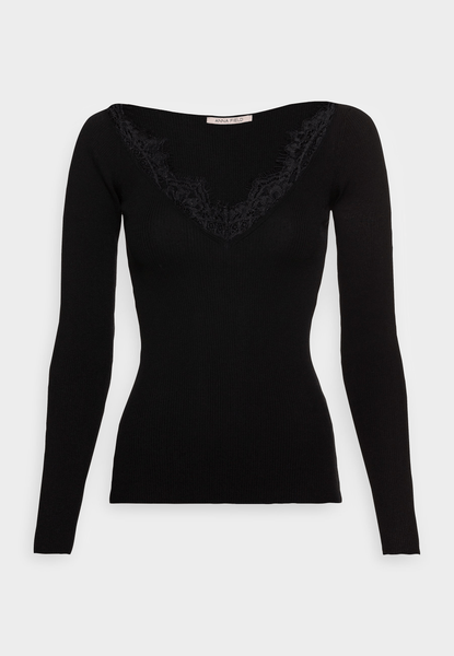 Black knit sweater