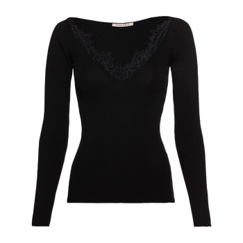 Black knit sweater