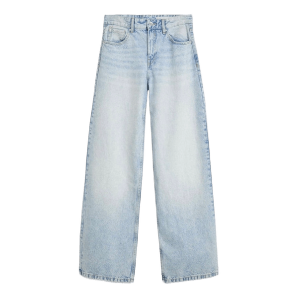 Lyseblå wide leg jeans