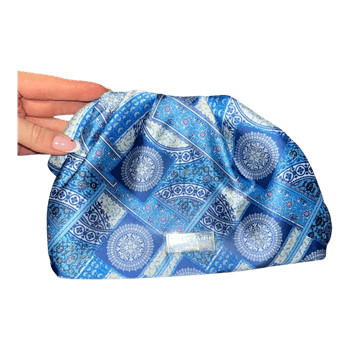 Marciano blue patterned bag