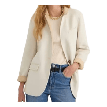 J.Crew wool blend blazer M/L – beige classic jacket (spring/autumn)