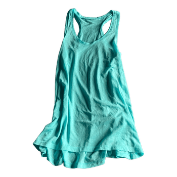 Long light blue tank top