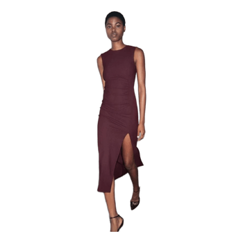 Zara Burgundy midi dress