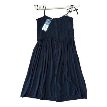 Black smocked sundress