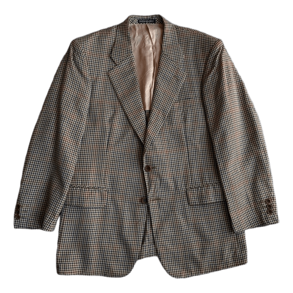 Vintage Wool Checkered Blazer Yves Saint Laurent X Esses