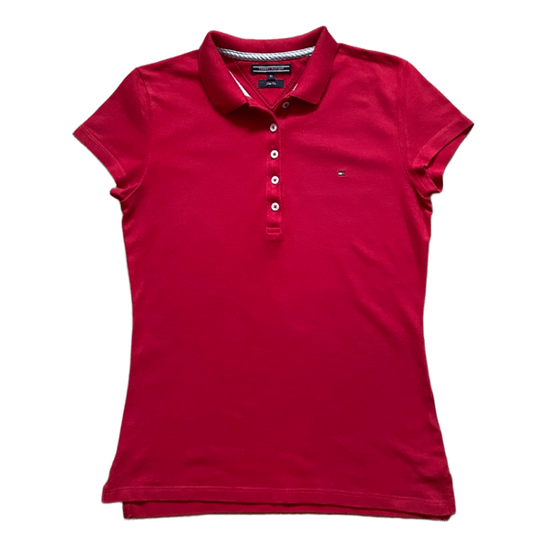 Red polo shirt