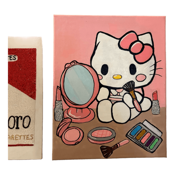 DIY Hello Kitty -maalaus