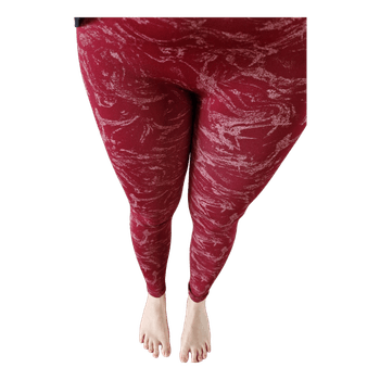 Burgundy marbled sports leggings