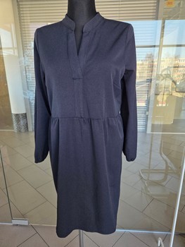 Dark blue midi dress