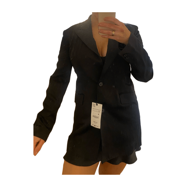 Zara black blazer XS 34 new with tags RRP 215€