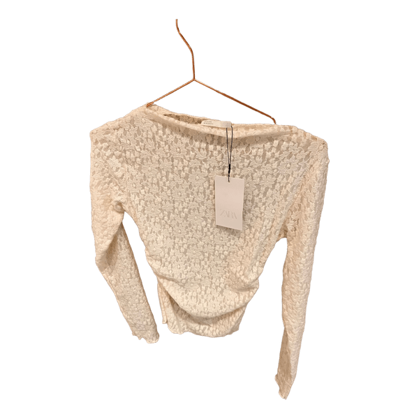 Zara hvid lace top
