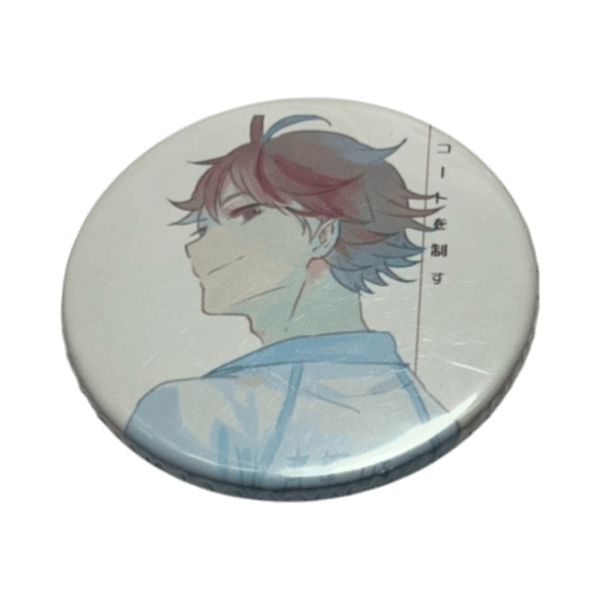 White anime character pin