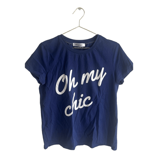 Blå t-shirt med print