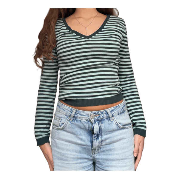 Stribet bluse