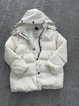 White Moncler puffer jacket