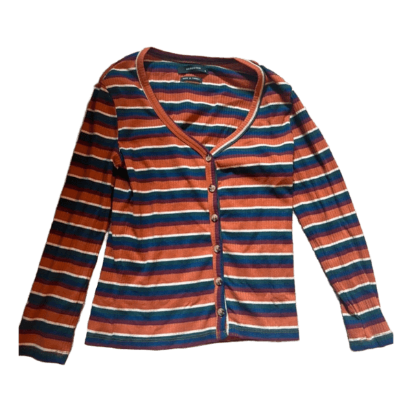 Stribet cardigan fra Reserved