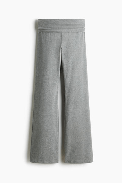 Pleated cotton trousers