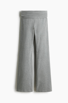 Pleated cotton trousers