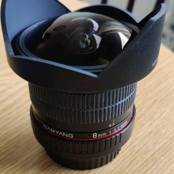 Samyang fisheye digital camera