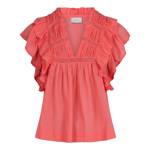 Neo Noir koralfarvet bluse