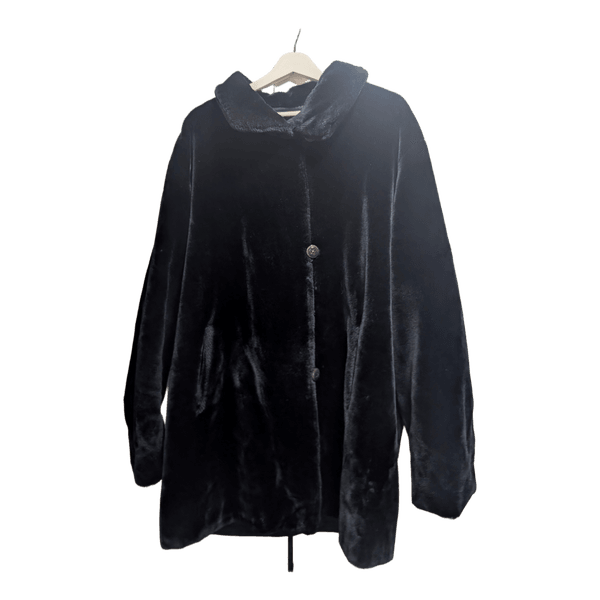 Basler black faux fur coat