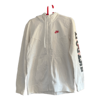 White Nike zip hoodie