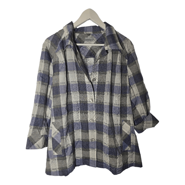 Sinine ruuduline pluus jacket