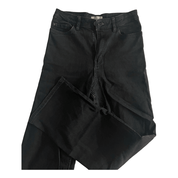 Black denim jeans
