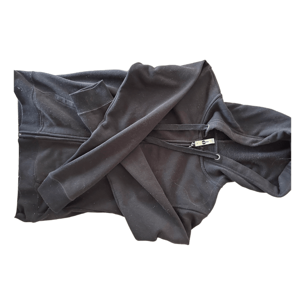 Black zip-up hoodie