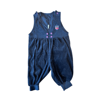Anvill black velvet overall