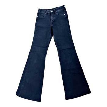 Black flared jeans