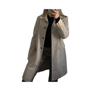 Beige trenchcoat
