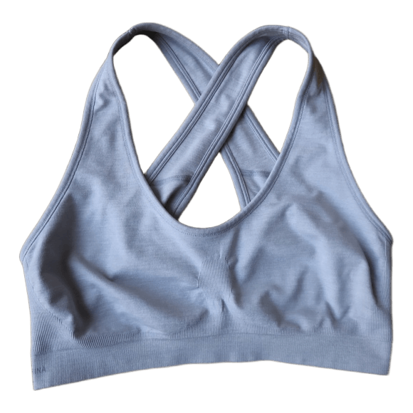 Light blue sports bra