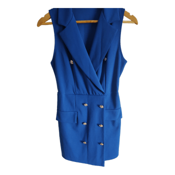 Blue blazer romper