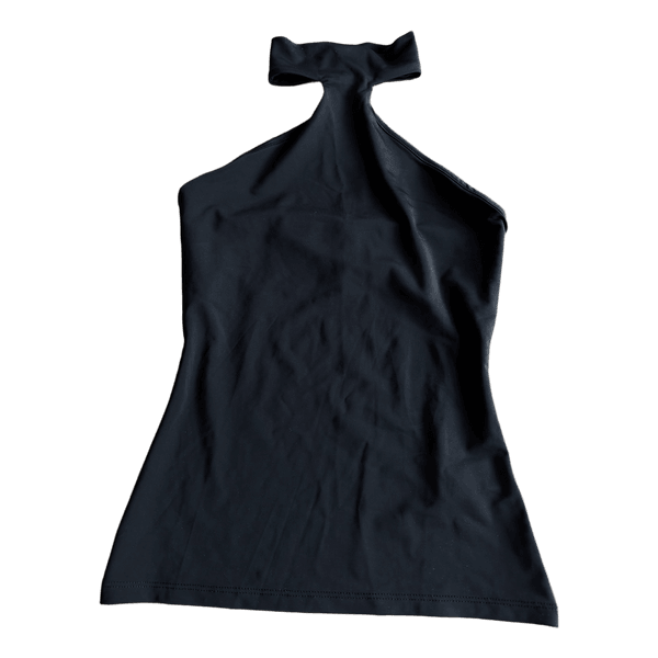 Black halter top