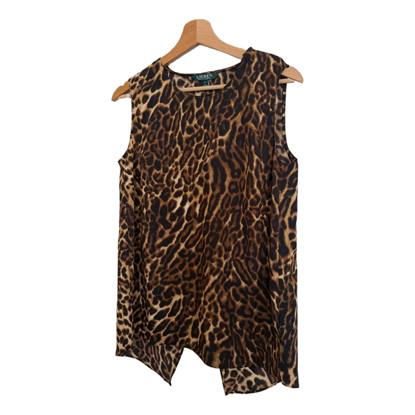 Leopard print Ralph Lauren top