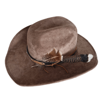 Ruskea cowboy-hattu