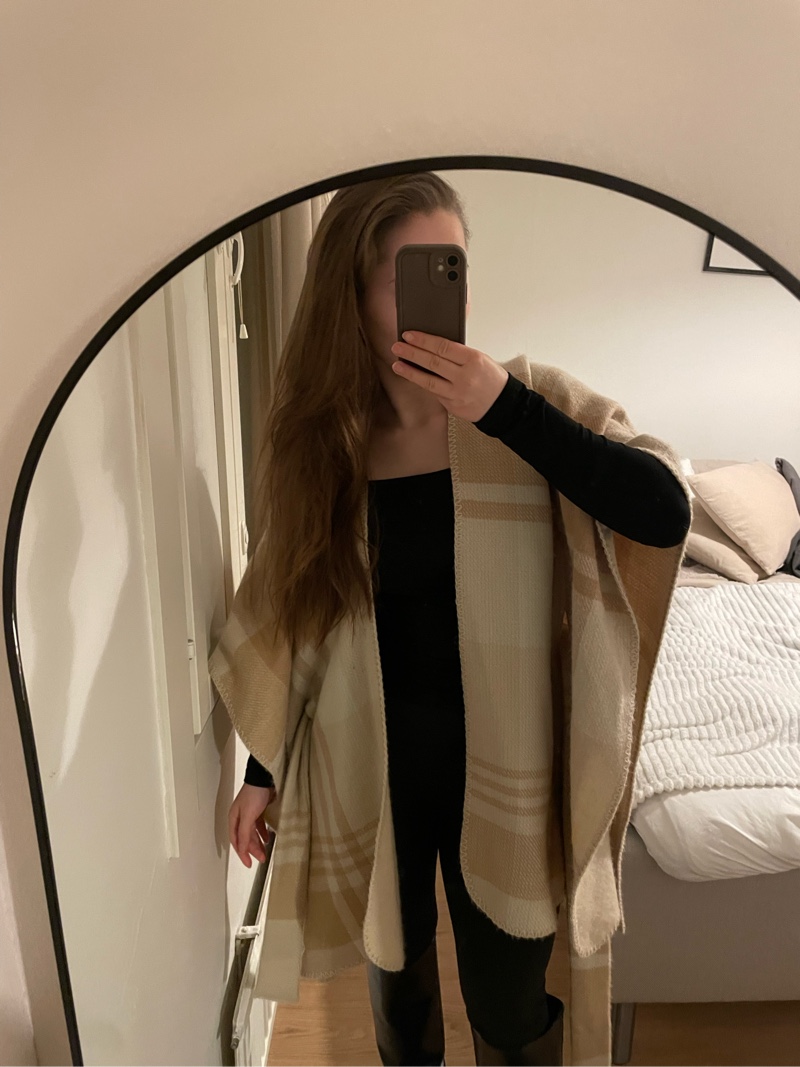 Mohito viitta / poncho kietaisuvyöllä one size