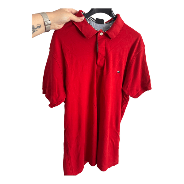 Tommy Hilfiger red polo shirt