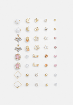 Gold earstuds 20-pack